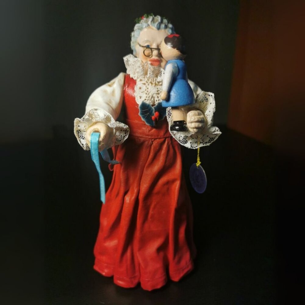 Vtg Possible Dreams 1993 Mrs. Claus‎ Clothtiques 5.5" Tall